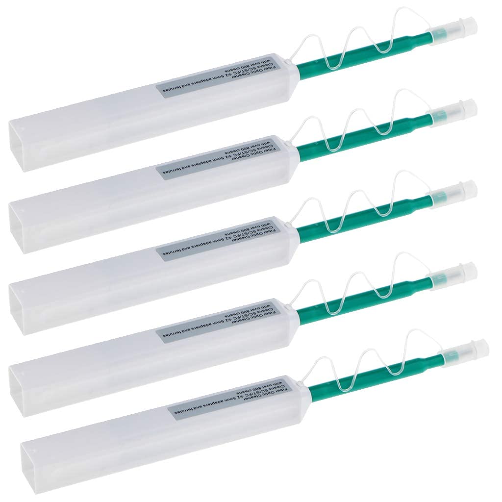 5PCS Fiber Optic Cleaning Pen for 2.5mm Ferrules SC,FC,ST with 800+ Times