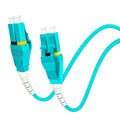 50 Meters Uniboot OM3 Fiber LC to LC Fiber Optic Cable, 10GB Multimode Duplex 50/125